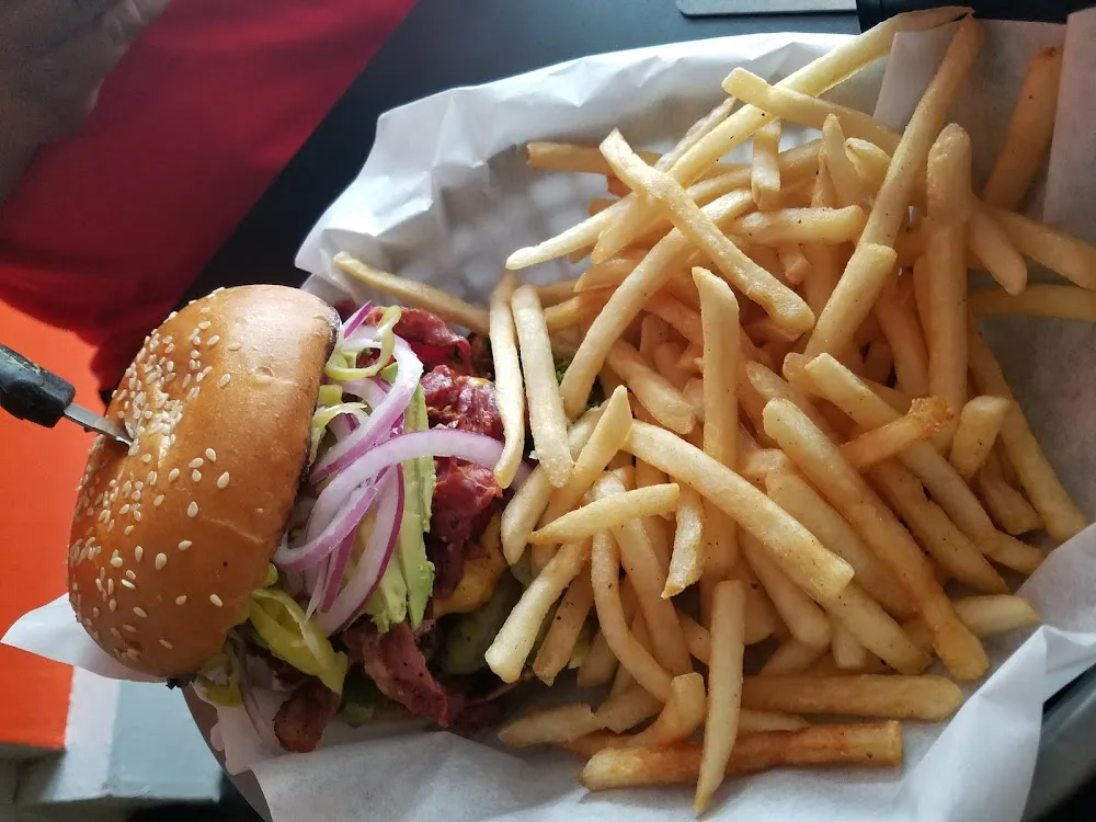Burger with Frys